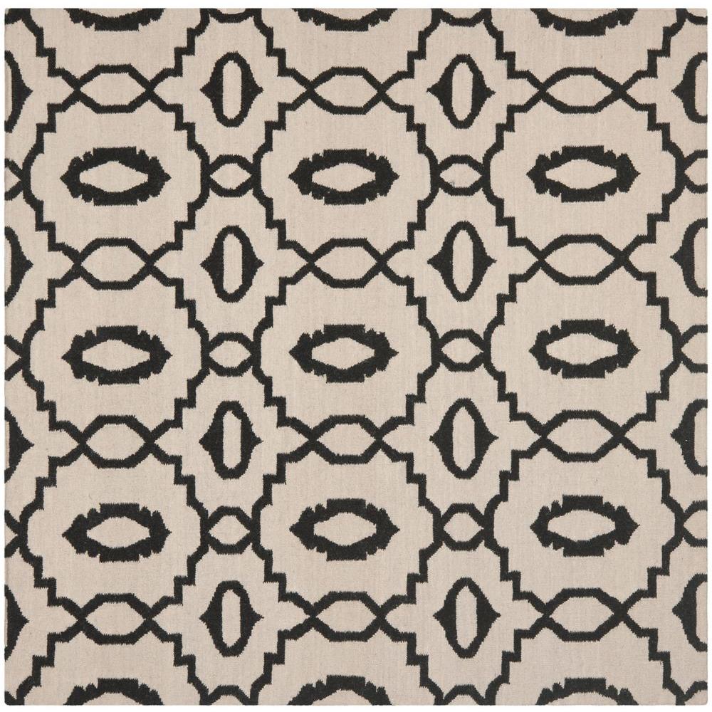 Safavieh Montauk Ivory/Black 6 ft. x 6 ft. Square Area RugMTK711H6SQ