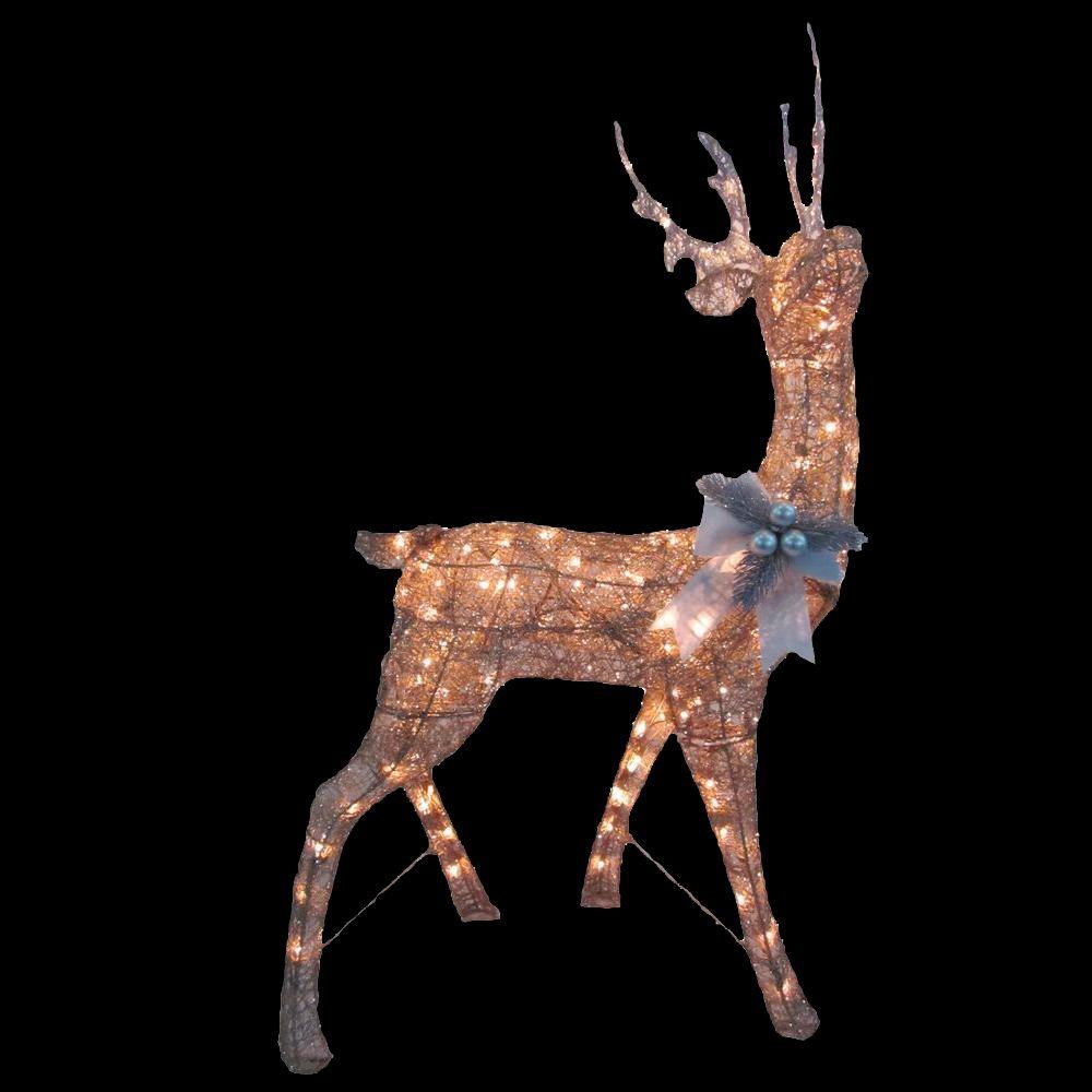 Home Accents Holiday 48 in. Pre-Lit Gold Deer-TY352-1411 - The Home Depot