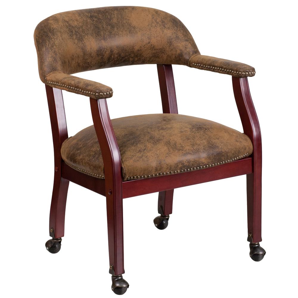 Brown Wood Office Chairs Home Furniture The Depot Er Jacket Brown Microfiber Office Desk Chair