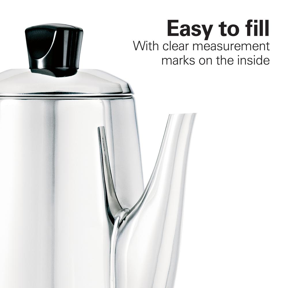 Whether in the confines of your home or the busy hustle of the office, the Hamilton Beach 40616 stands as a trusted and efficient companion that consistently delivers exquisite coffee with incredible ease. Embrace the allure of its enduring stainless steel construction and enjoy a cup of perfection at your fingertips.