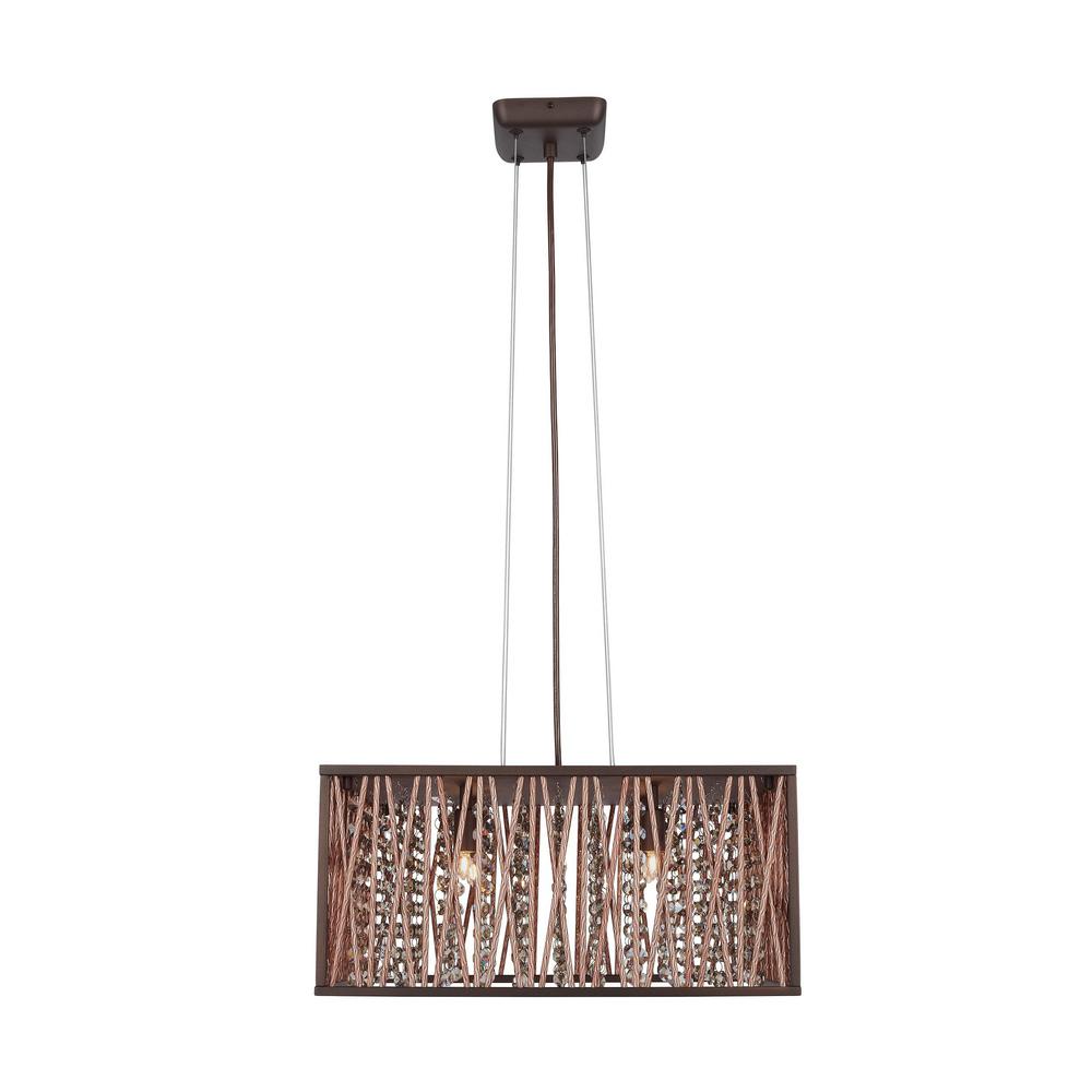 Home Decorators Collection Saynsberry 4 Light Espresso Chrome