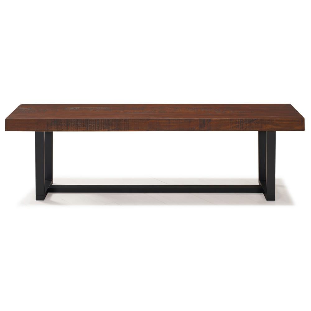 Walker Edison Furniture Company 60 In Mahogany Industrial