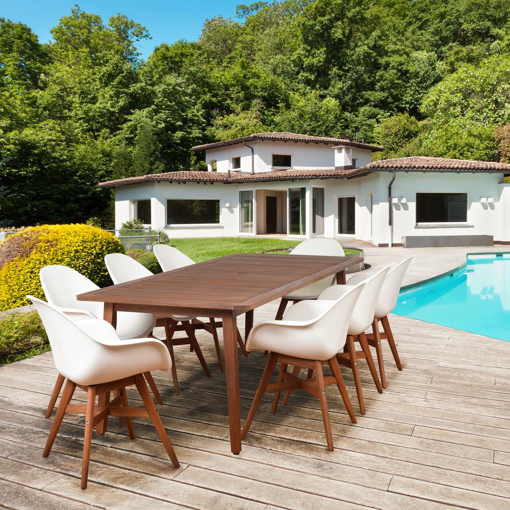Trex Outdoor Furniture Monterey Bay Classic White 7-Piece ...