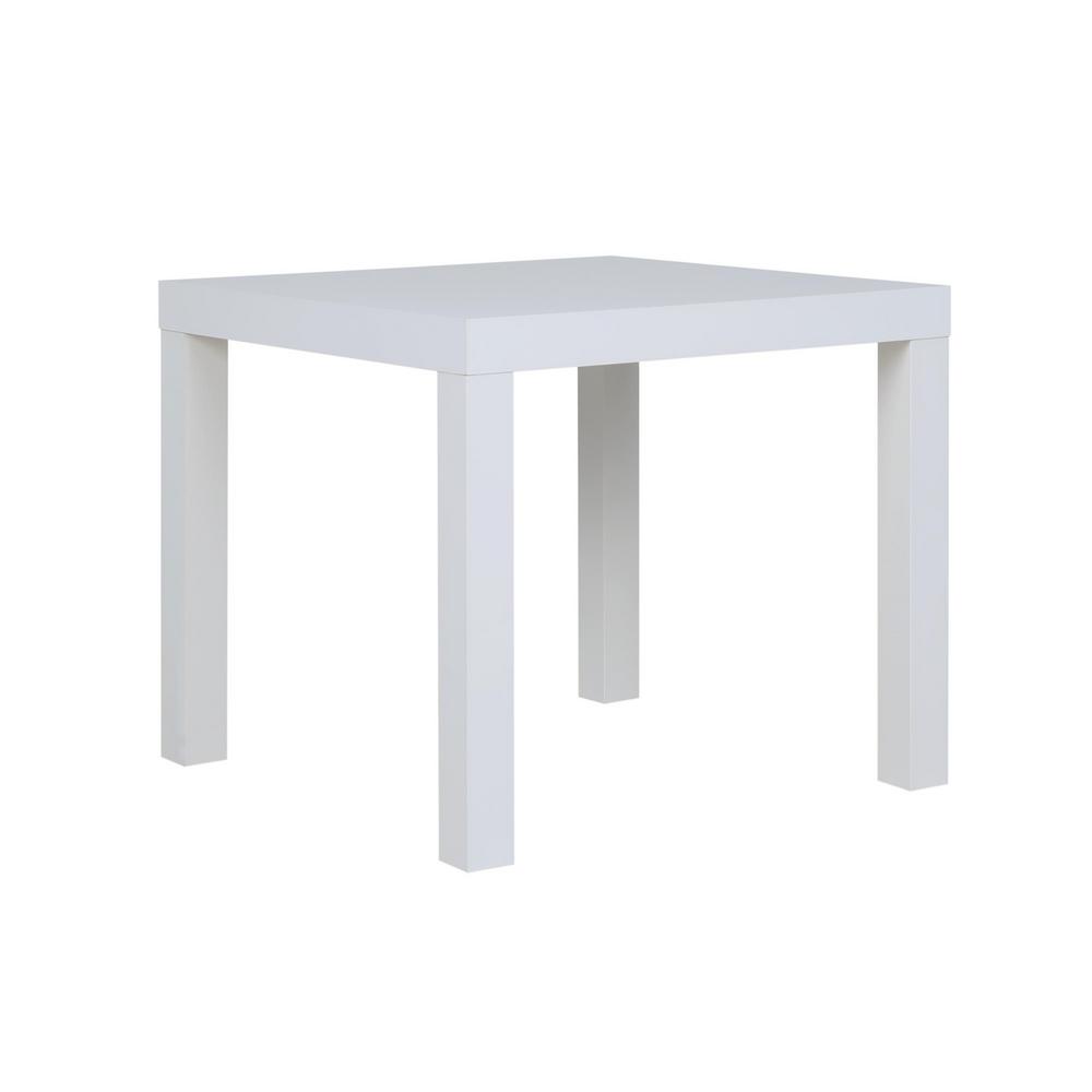 White End Tables Accent The Home Depot Jane White End Table