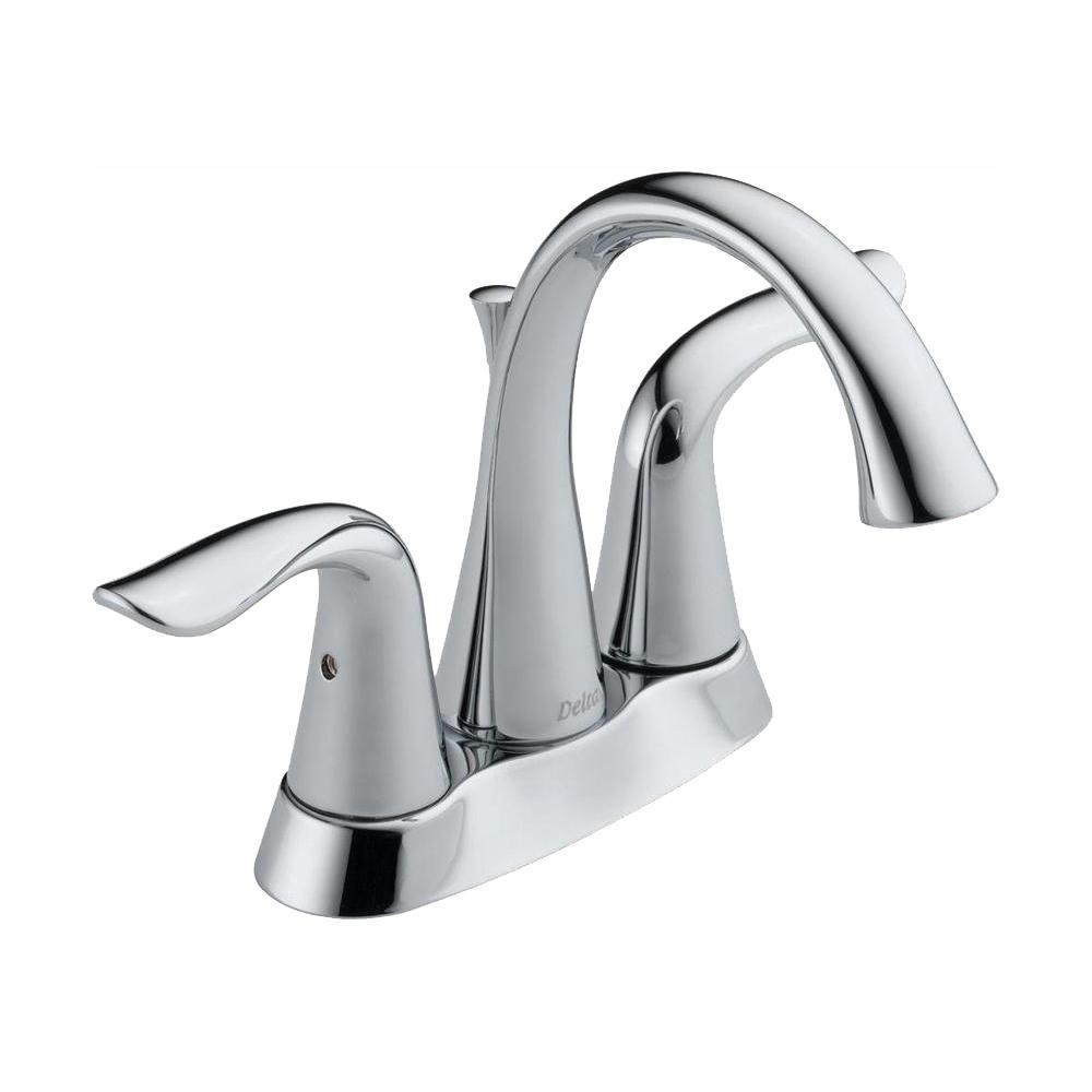 Delta Lahara 4 In Centerset 2 Handle Bathroom Faucet With Metal Delta Lahara 4 In Centerset 2 Handle