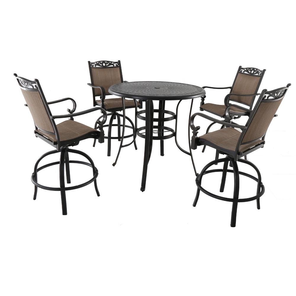 Royal Garden Tuscan Estate 5-Piece Aluminum Outdoor Bar Height Dining Set by Royal Garden