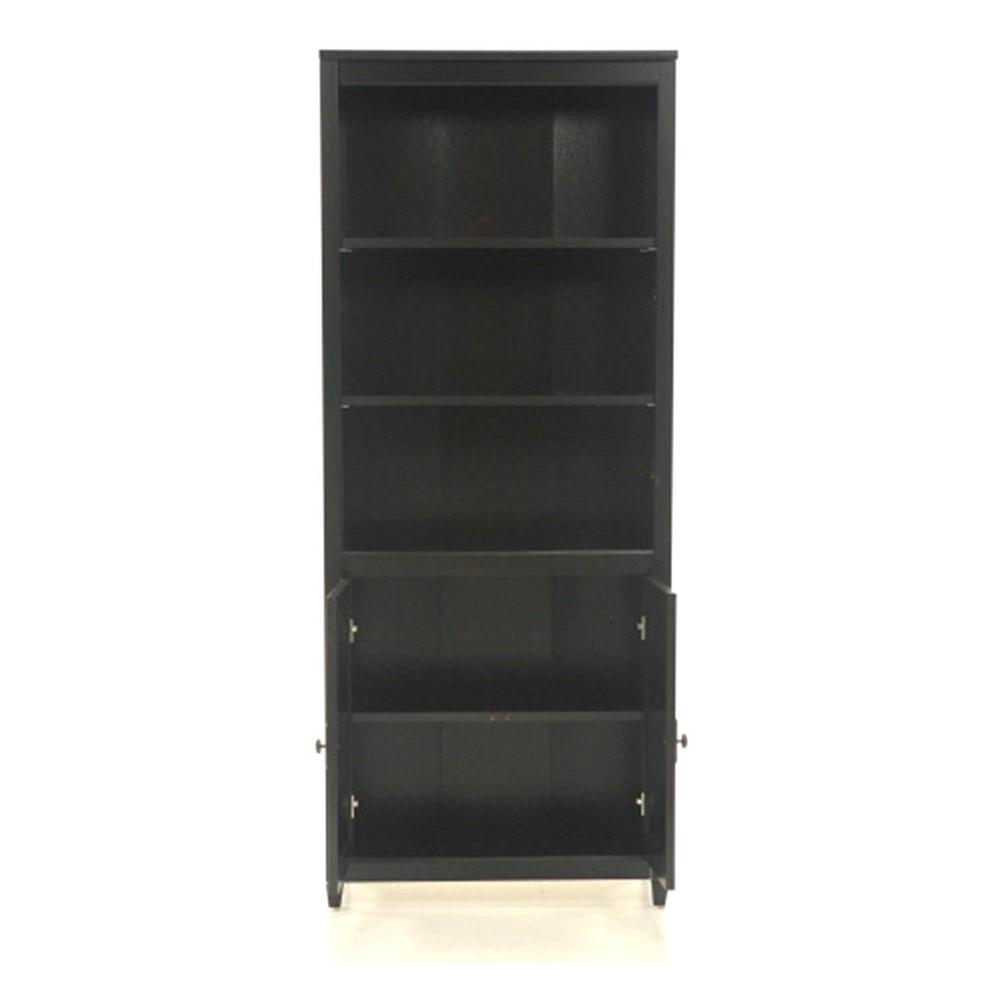 Sauder Edge Water Estate Black Storage Open Bookcase-409046 - The Home 