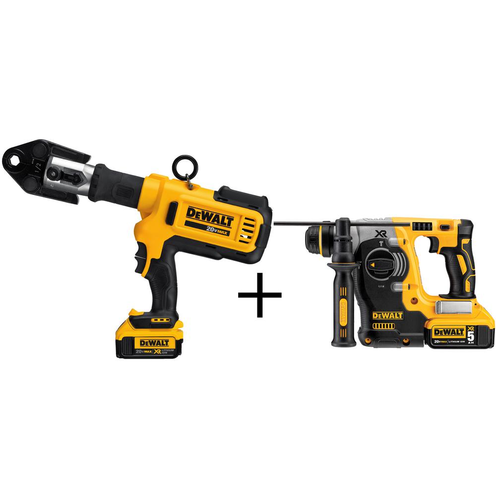Dewalt 20-Volt MAX Lithium-Ion Cordless Copper Pipe Crimper with (2) Batteries... by DEWALT