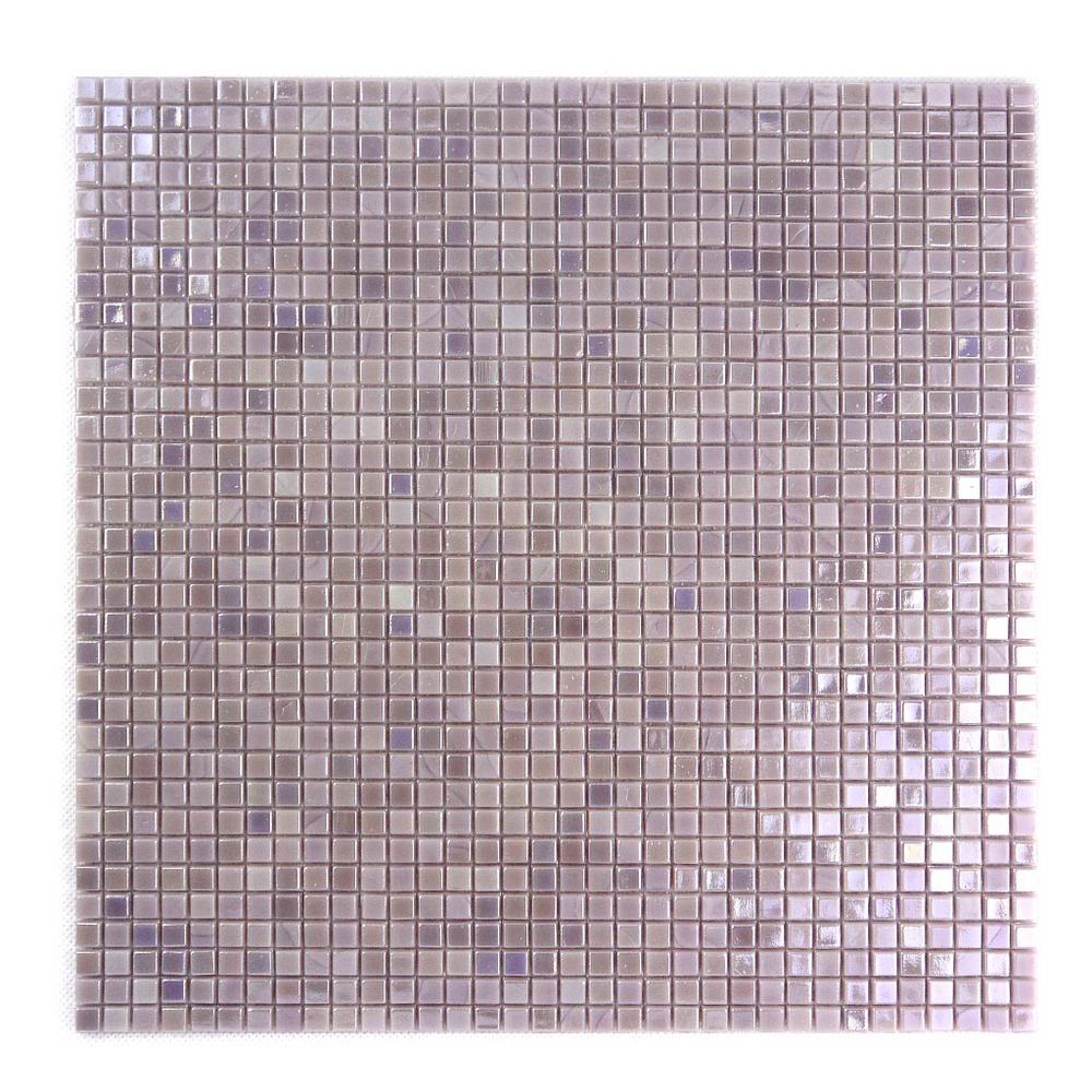 Abolos Purple Mosaic 0 25 In X Iridescent Gl Mesh Purple Mosaic 0 25 In X Iridescent Gl Mesh Mounted Decorative Bathroom Wall Floor Tile 98 Sq Ft