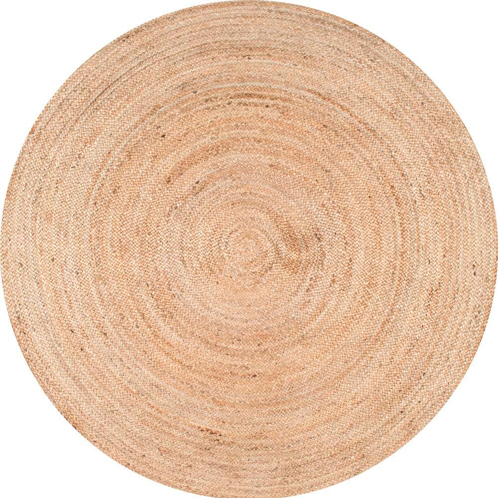 Round Jute Area Rugs The Home Depot Round Area Rug
