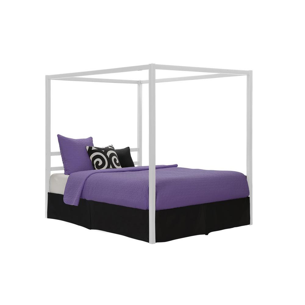 Dhp Rory Metal Canopy White Queen Size Bed Frame De77782 Dhp Rory Metal Canopy White Queen Size Bed Frame De77782