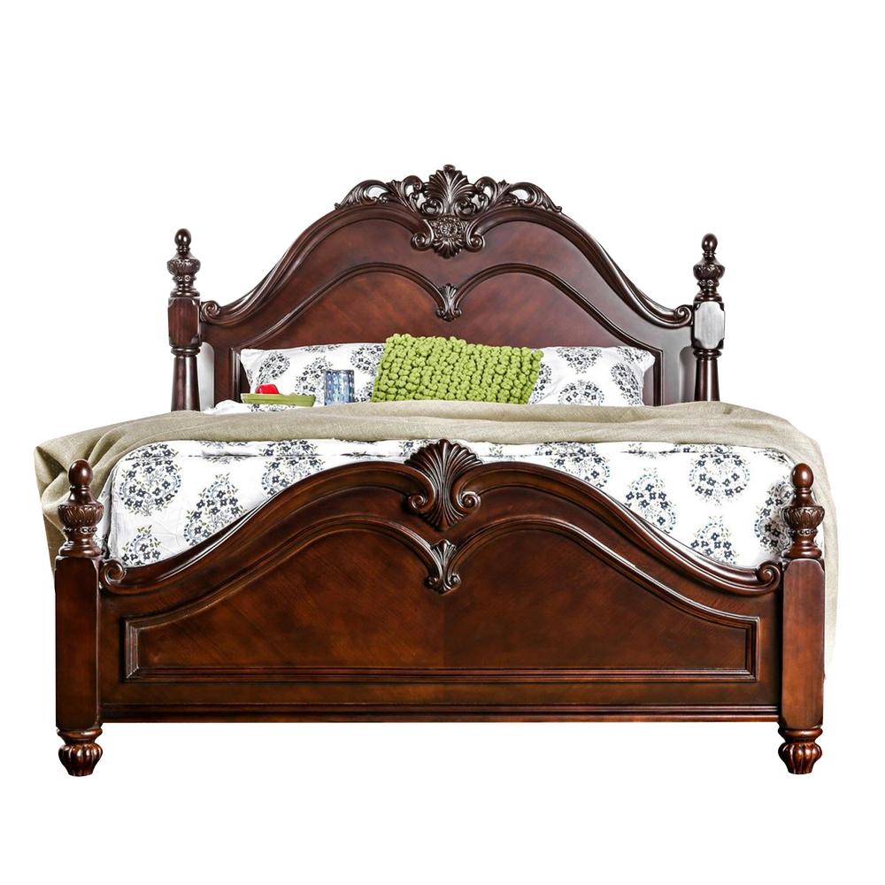 William's Home Furnishing Patra Cal.King Bed in Acacia CM7152CKBED