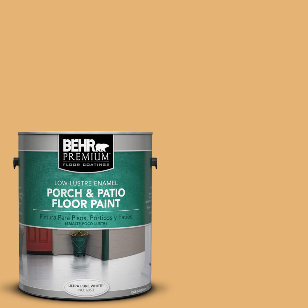 Behr Premium 1 Gal Ppu6 4 Pyramid Gold Low Re Porch And Patio Ppu6 4 Pyramid Gold Low Re Porch And