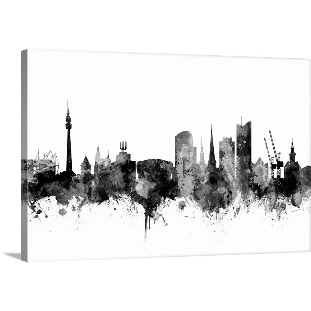 Greatbigcanvas Dortmund Germany Skyline By Michael Tompsett Canvas Wall Art 2525990 24 24x16 The Home Depot