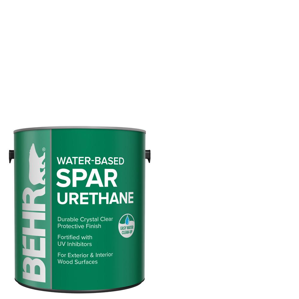 BEHR 1 gal. Gloss Clear WaterBased Interior/Exterior Spar