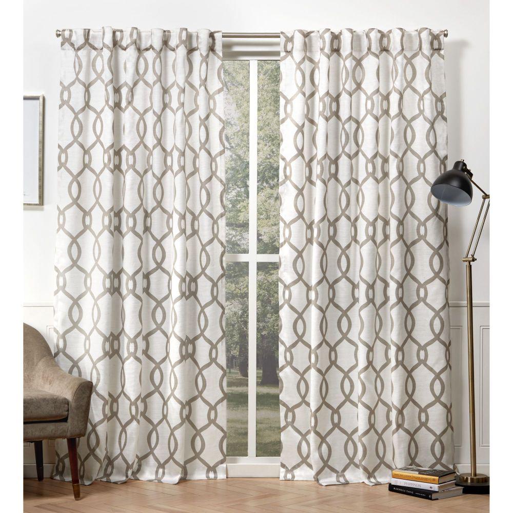 Exclusive Home Curtains Kochi Dove Grey Room Darkening Hidden Tab Top
