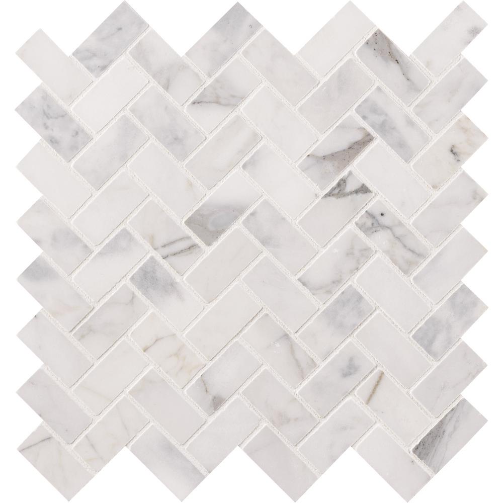 Msi Calacatta Cressa Basketweave 12 In X 10mm Honed Marble This Review Is From Calacatta Cressa Herringbone 12 In X 10mm Honed Marble Mesh Mounted Mosaic Tile 9 4 Sq Ft Case