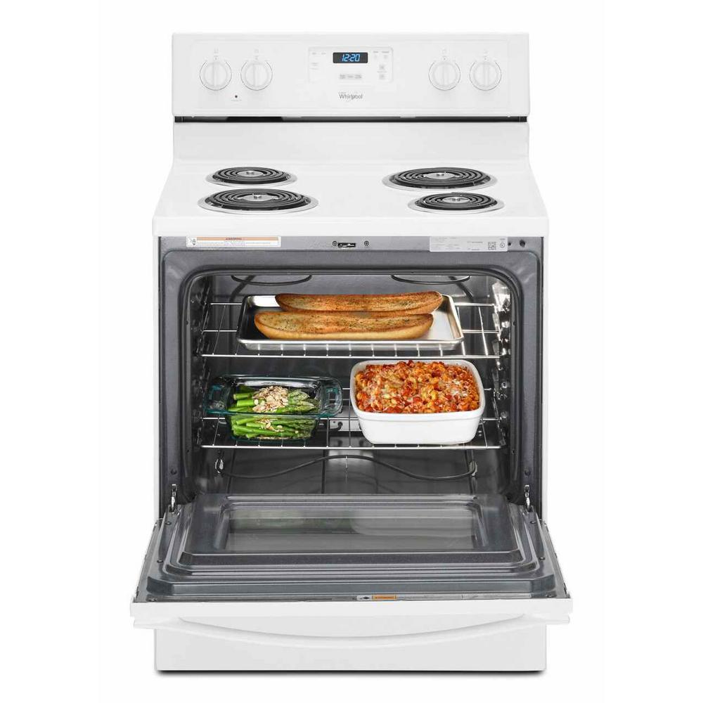 Whirlpool - White - Single Oven Electric Ranges - Electric Ranges - The