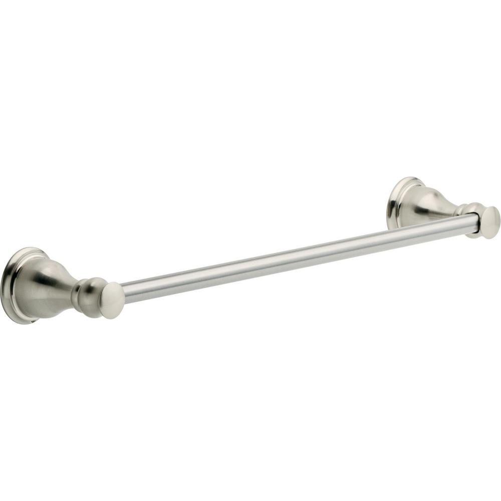 Delta Aubrey 18 in. Towel Bar in Brushed NickelAUB18SN The Home Depot