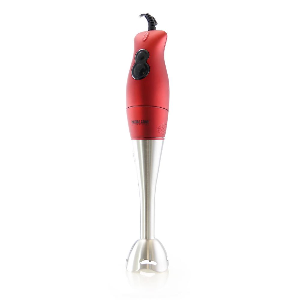 DualPro 2-Speed Red Handheld Immersion Blender