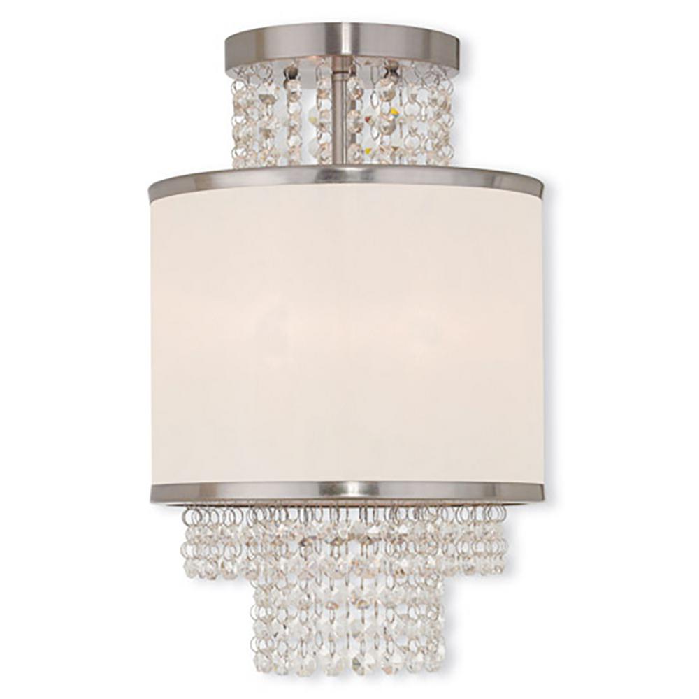 Lithonia Lighting Futra 2Light Brushed Nickel Fluorescent Ceiling