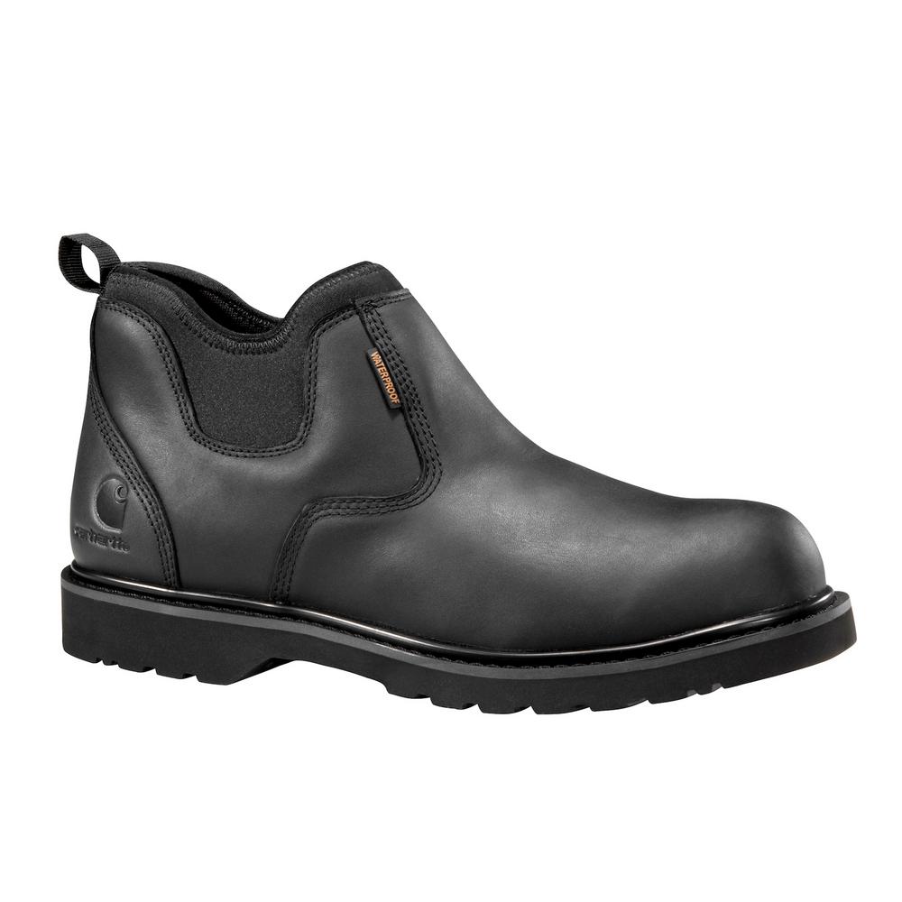 Carhartt Men's Romeo Waterproof 6'' Work Boots - Soft Toe - Black Size ...