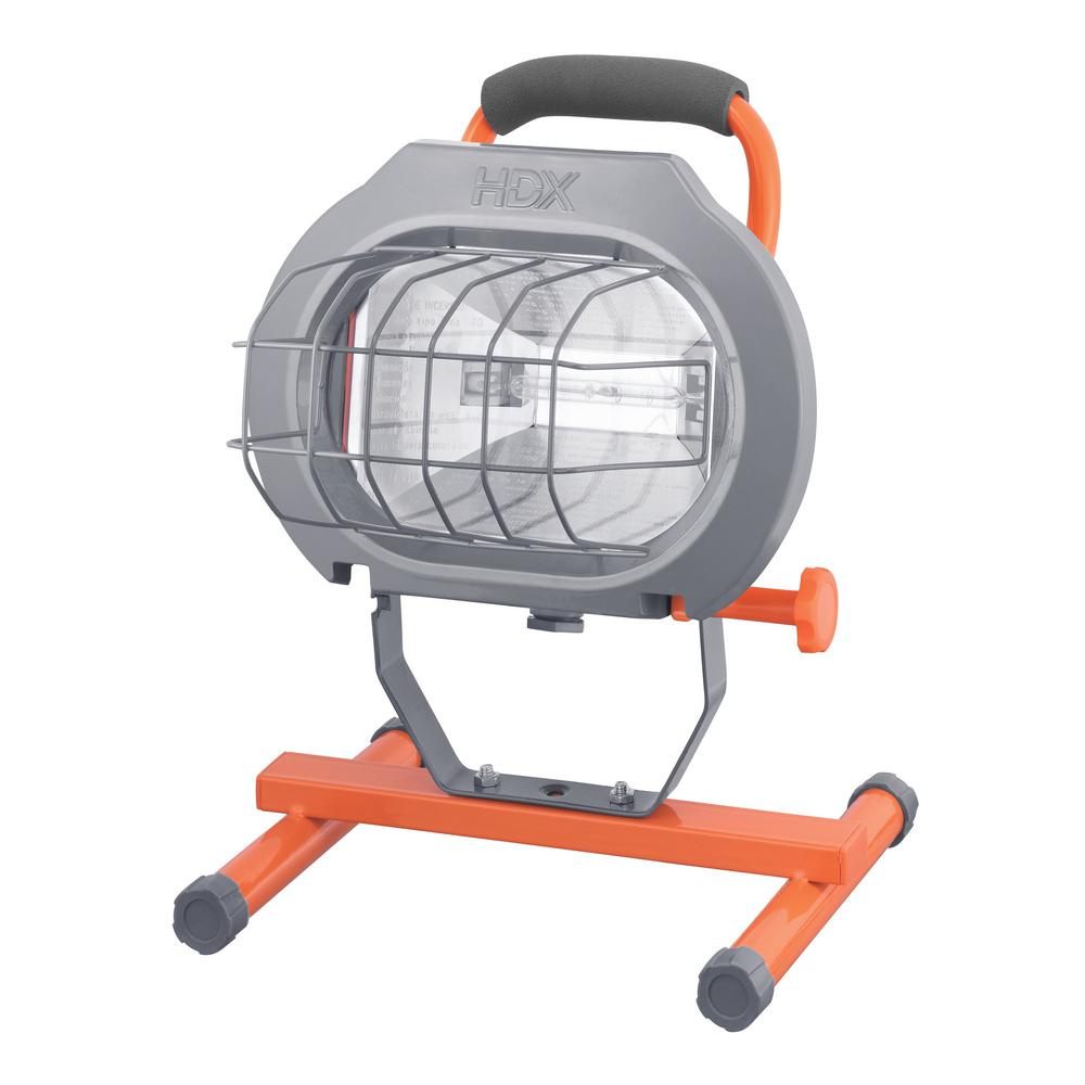 HDX 600Watt Halogen Portable Work LightH600P The Home Depot