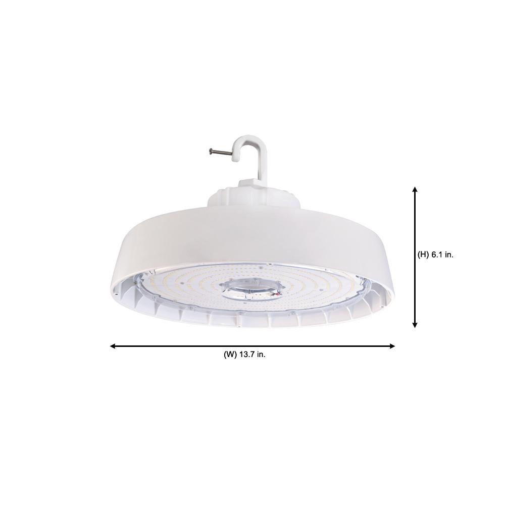 Metalux 14 in. Round 600Watt Equivalent Integrated LED White High Bay