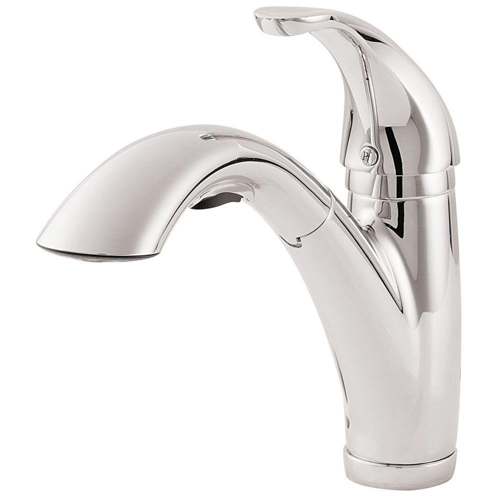 Polished Chrome Pfister Pull Out Faucets Lg534 7cc 64 1000 