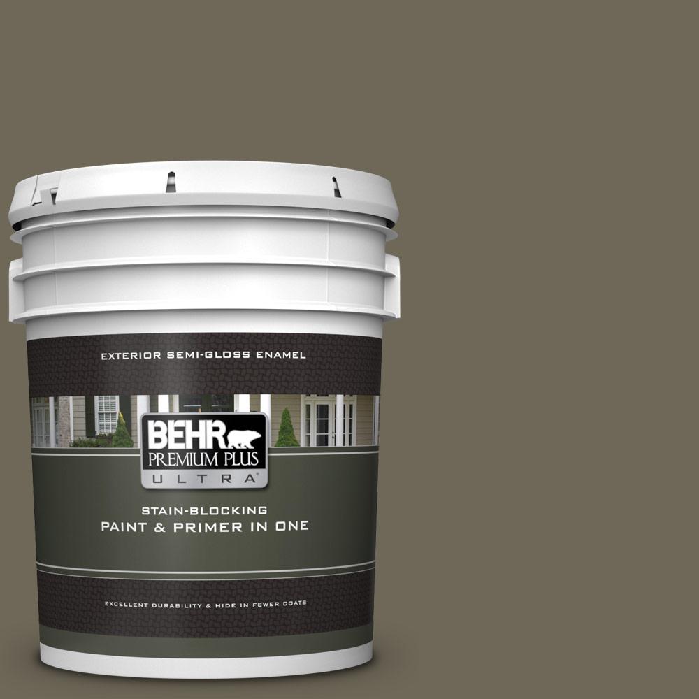 BEHR Premium Plus Ultra 5 gal. 770D6 Sandwashed Driftwood SemiGloss