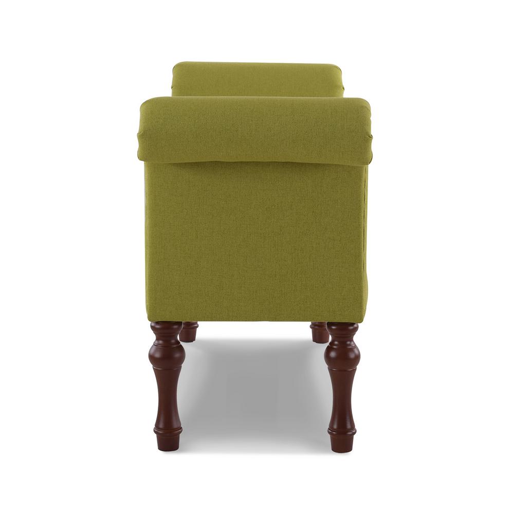 Jennifer Taylor Elise Green Roll Arm Entryway Bench Moss 9605 975