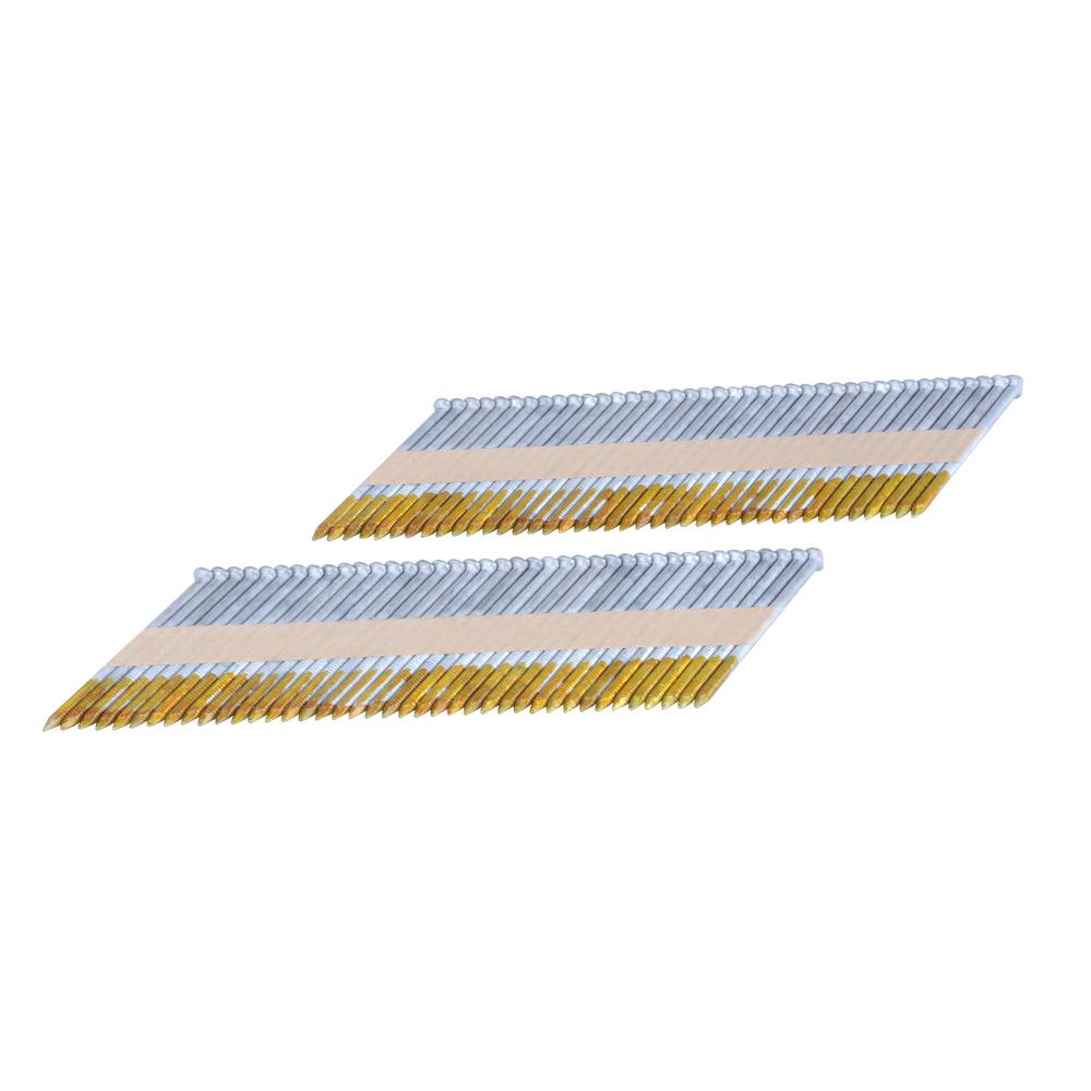 2500-Pack Hitachi 15108 3-Inch x 0.131-Inch Ring Shank Clipped-Head Paper Tape Framing Brite Basic Nails