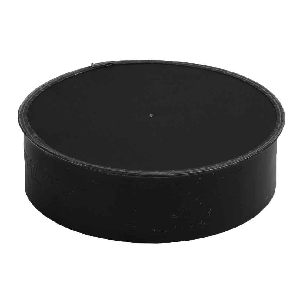 24 Gauge Black Matte Single Wall Stove Pipe Cap 24 Gauge Black Matte Single Wall Stove Pipe Cap