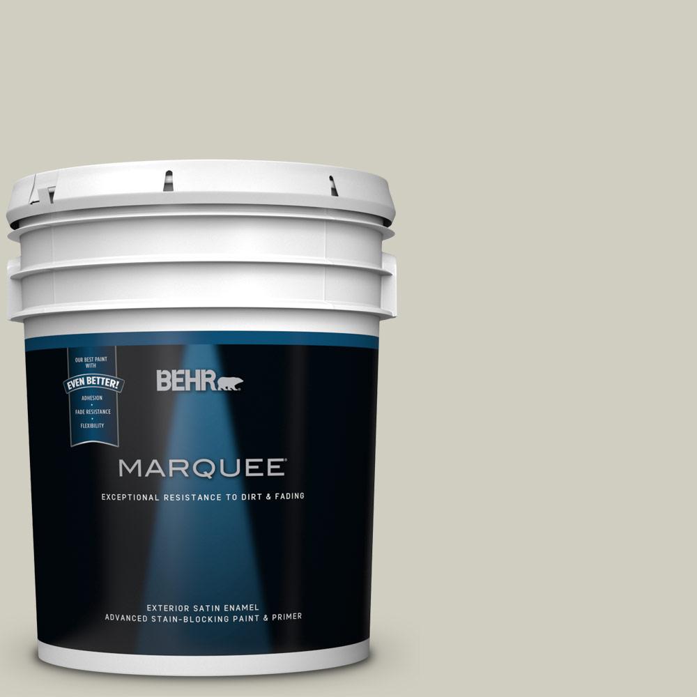 BEHR MARQUEE 5-gal. #N350-2 Sawgrass Satin Enamel Exterior Paint-945005 ...