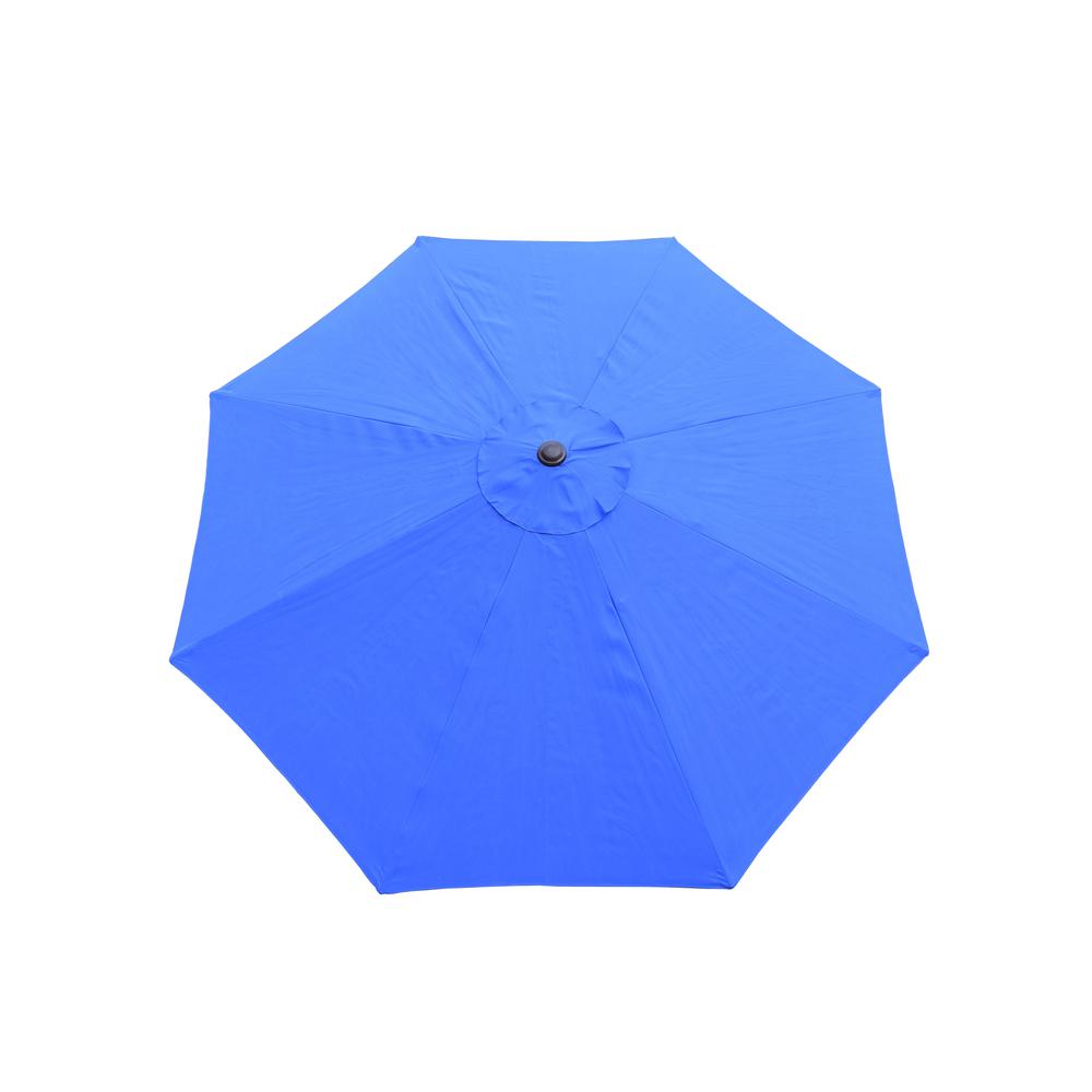 Unbranded 9 Ft Tilt Patio Umbrella In Blue Hd4005 Bl Bn The Home Depot