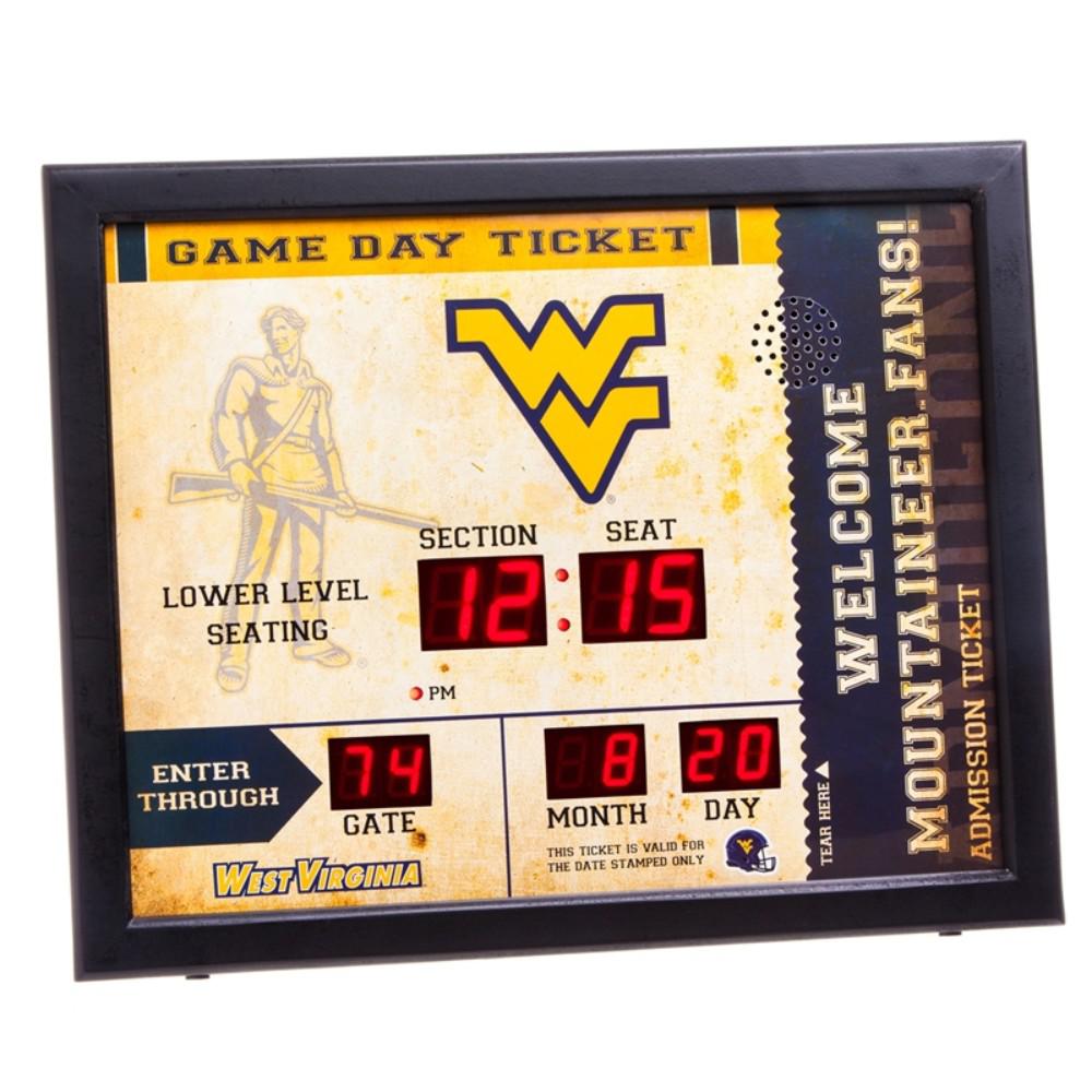 UPC 808412424212 product image for Team Sports America West Virginia University NCAA Bluetooth Ticket Stub Wall Clo | upcitemdb.com