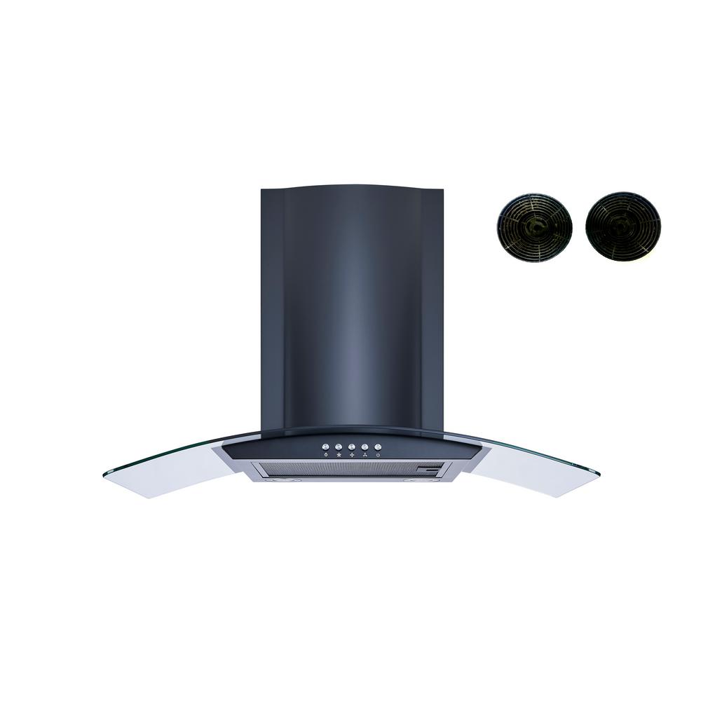 Black Range Hoods Appliances The Home Depot