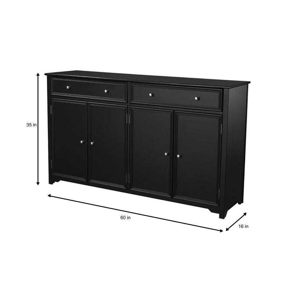 Home Decorators Collection Oxford Black Buffet Bf 24934 Bl The