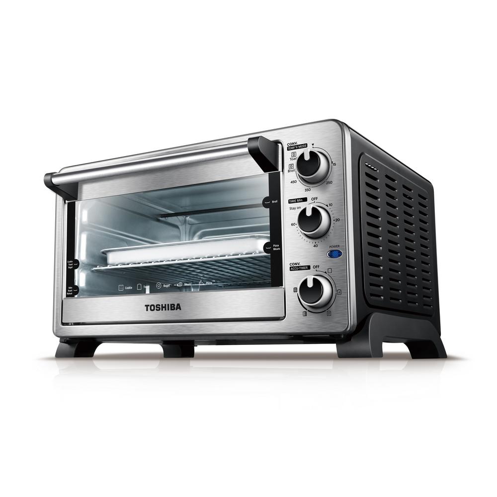 Toshiba 6Slice Stainless Steel Convection Toaster Oven MC25CEYCHSS