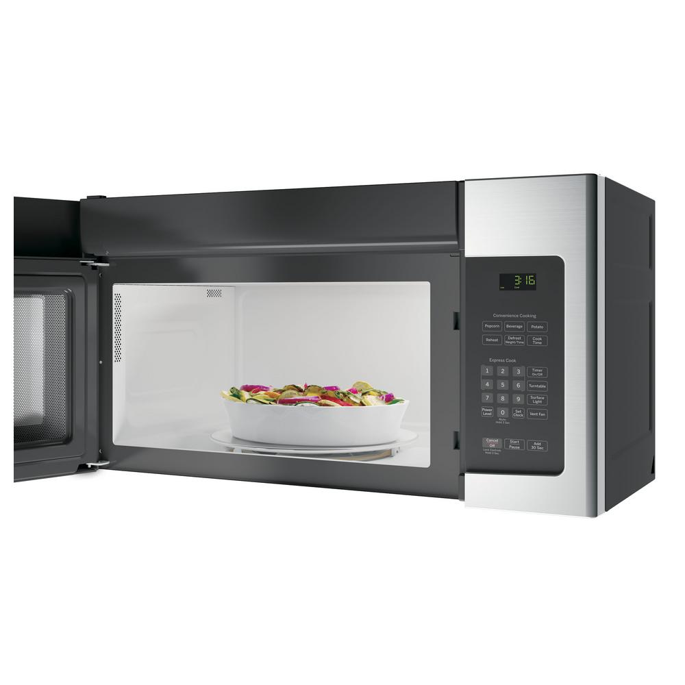 Ge 1 6 Cu Ft Over The Range Microwave In Stainless Steel