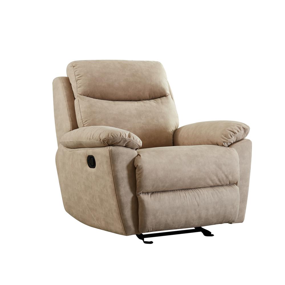 Boyel Living Beige Manual Ergonomic Recliner For Room Chair Beige Manual Ergonomic Recliner