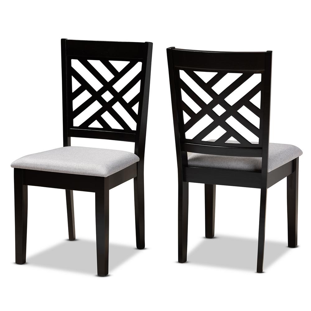 Baxton Studio Caron Grey Wood Dining Chairs (Set of 2)1622PC10526HD