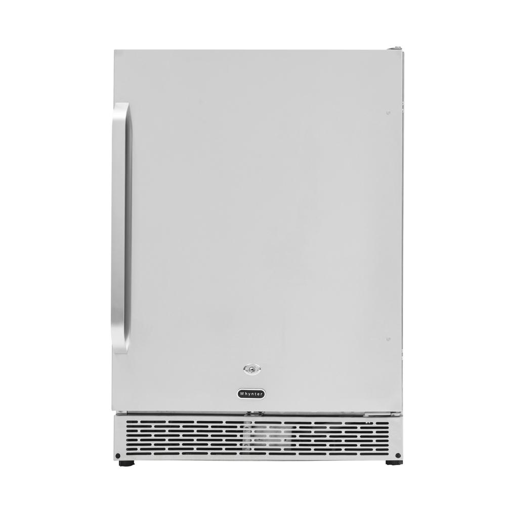 Whynter Built In Outdoor 5 3 Cu Ft Beverage Refrigerator Full Whynter Built In Outdoor 5 3 Cu Ft Beverage Refrigerator Full Stainless Steel Exterior With Lock And Caster Wheels Bor 53024 Ssw The Home Depot