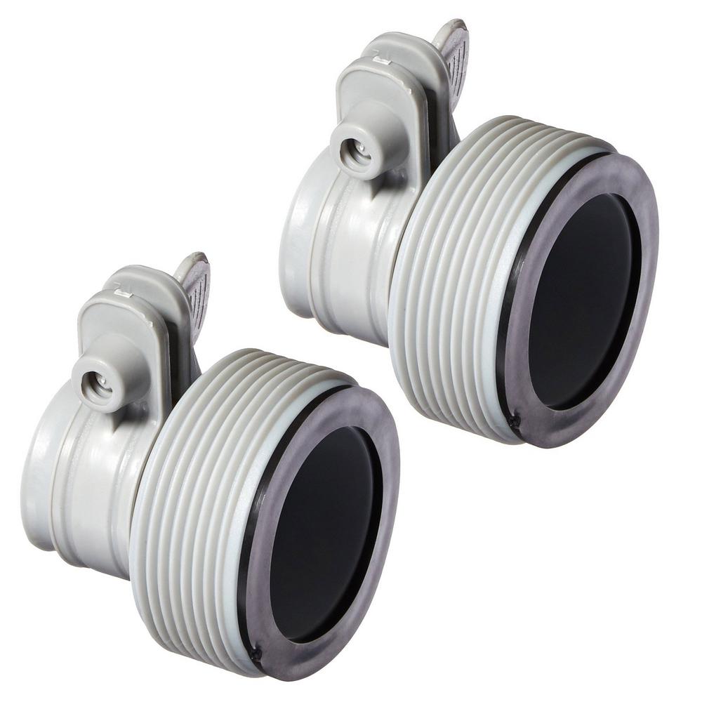 Quick Garden Type B Hose Connector KLXI Type B Pool Hose Adapters Pack of 2 Pool Pump Parts for Saltwater System