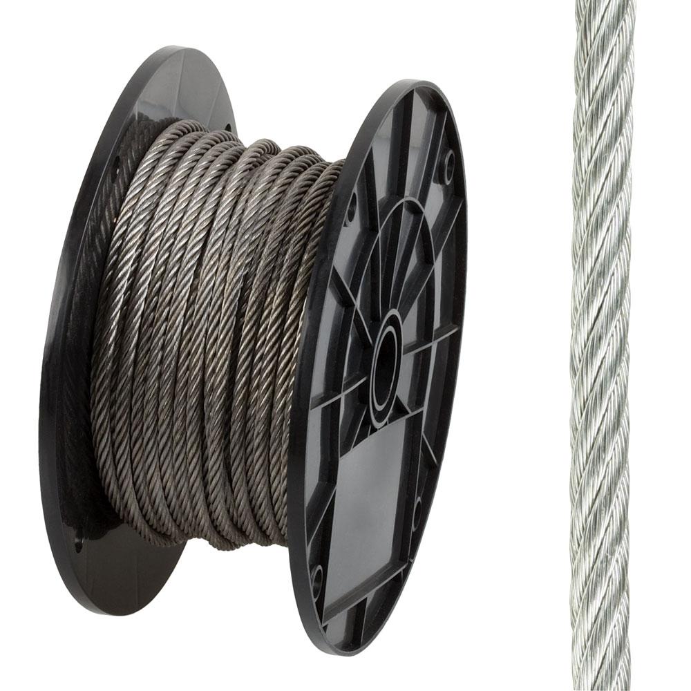 Crown Bolt 1/2 in. x 1 ft. Stainless Steel Uncoated Wire Rope-811756 ...