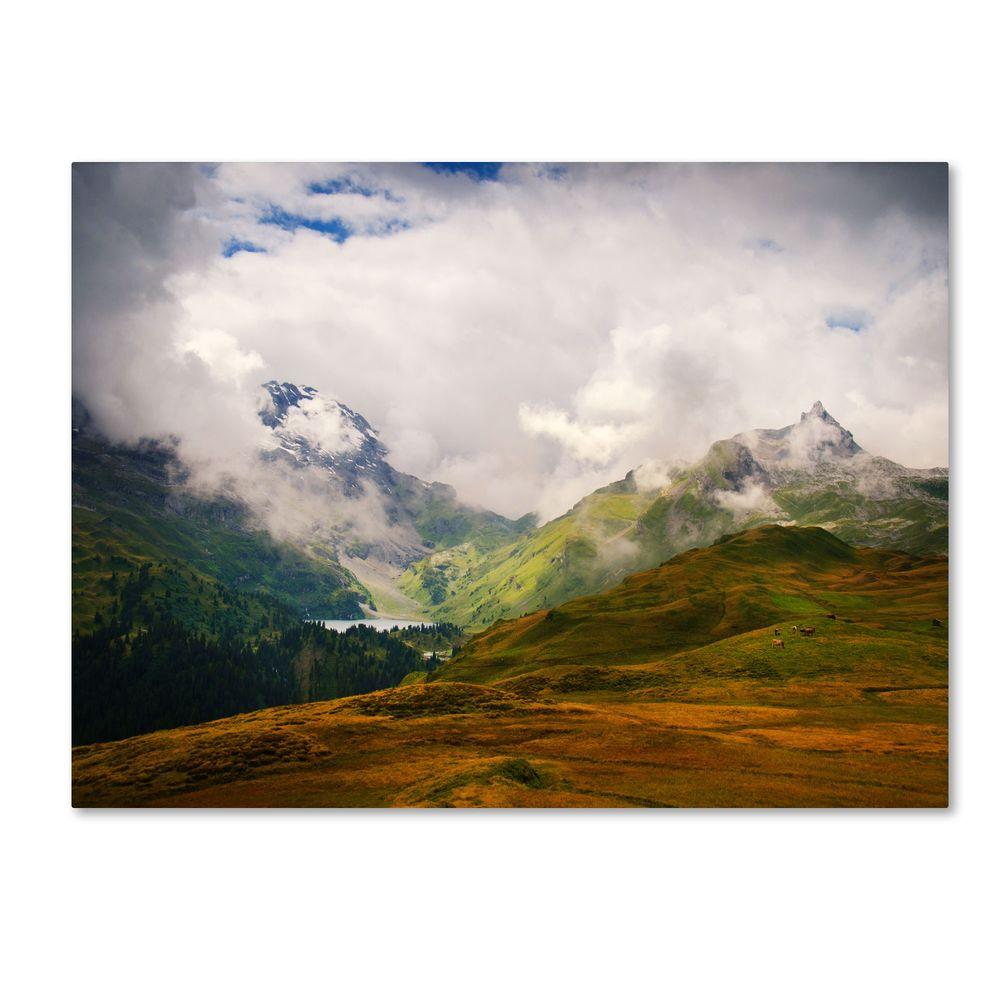 Trademark Fine Art 16 In X 24 Peaceful Switzerland Canvas Trademark Fine Art 16 In X 24 Peaceful Switzerland Canvas