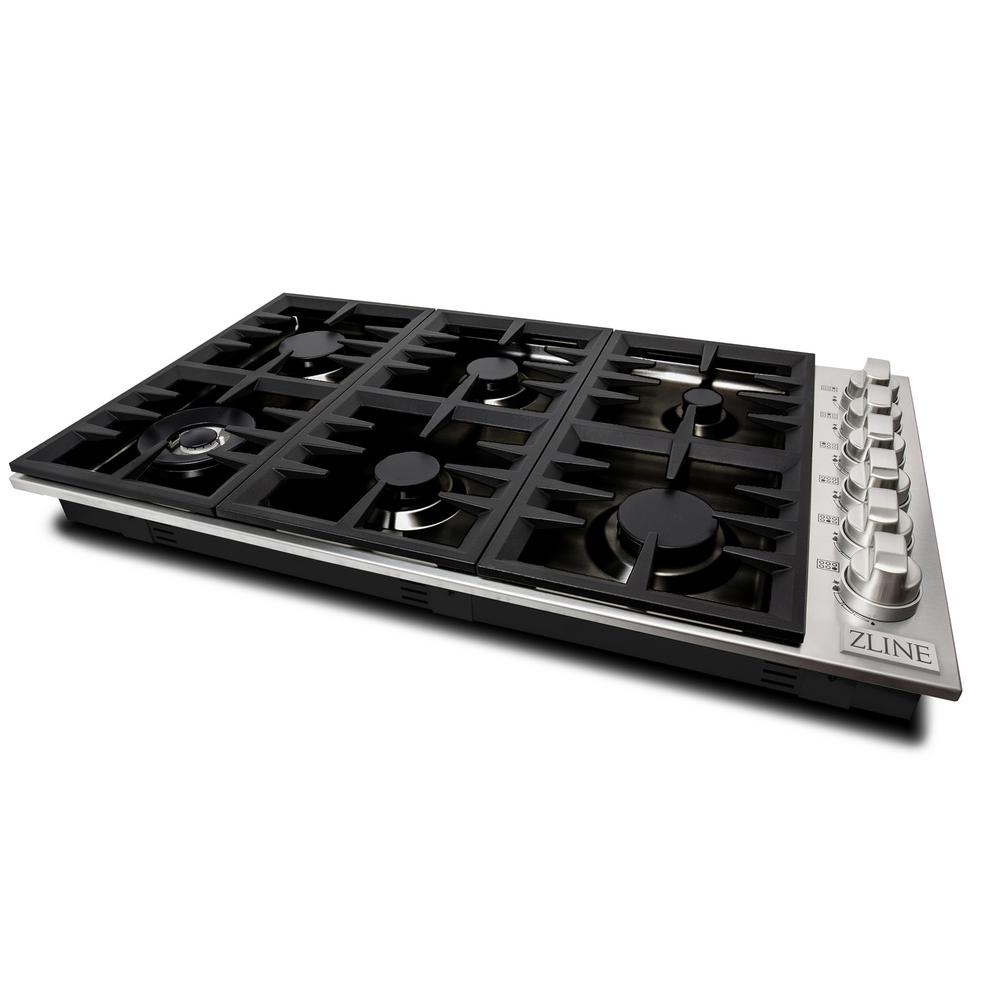 ZLINE Kitchen and Bath ZLINE 36 in. Dropin Cooktop with 6 Gas Burners