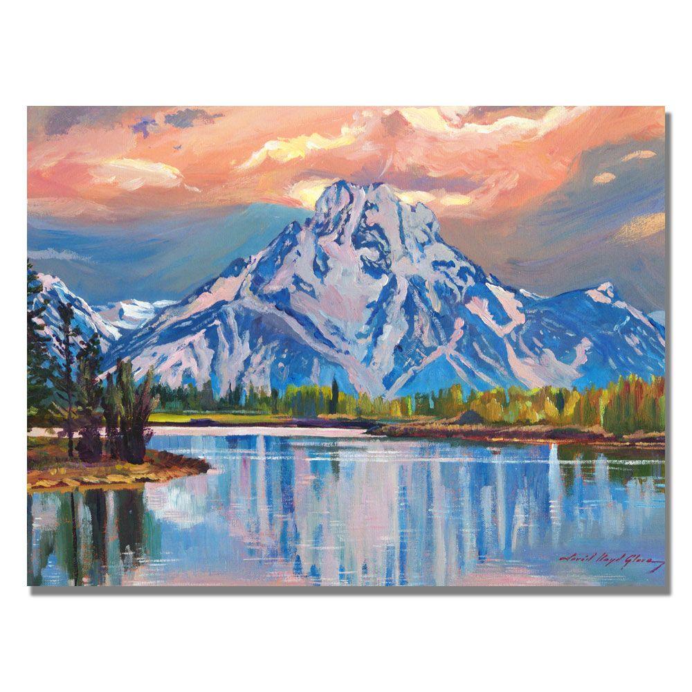 35 in. x 47 in. Majestic Blue Mountain Canvas ArtDLG0239C3547GG The