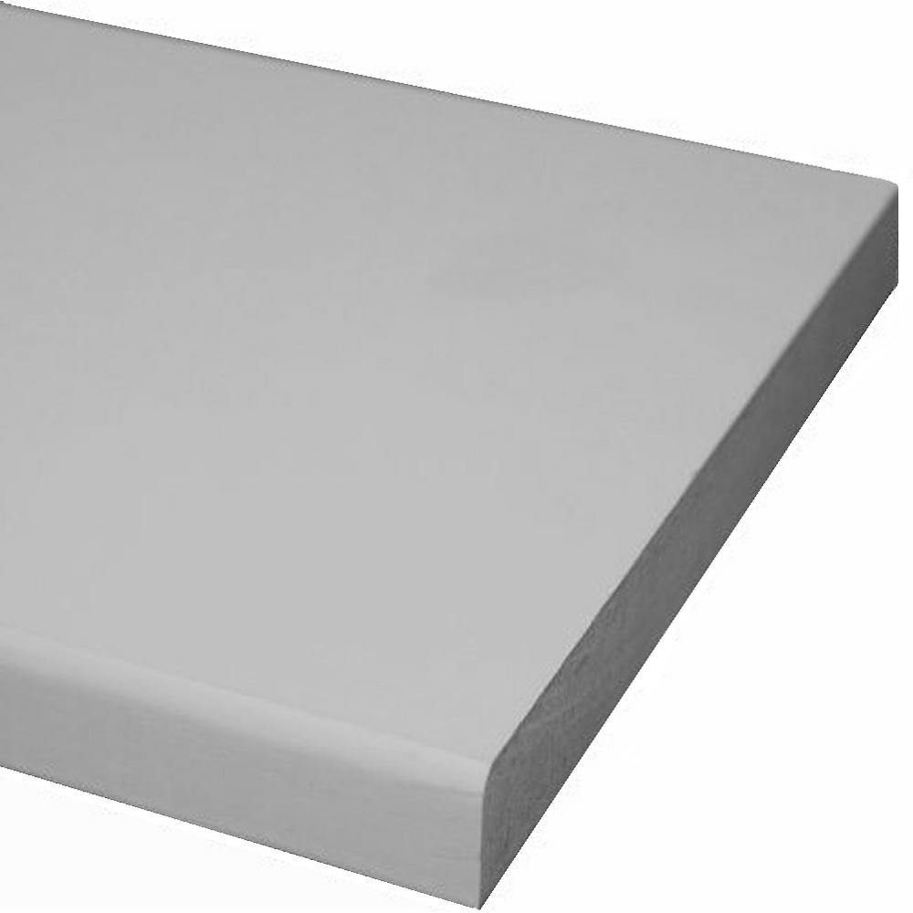 1 In. X 6 In. X 12 Ft. Primed MDF Board (Common: 11/16 In. X 5-1/2 In ...