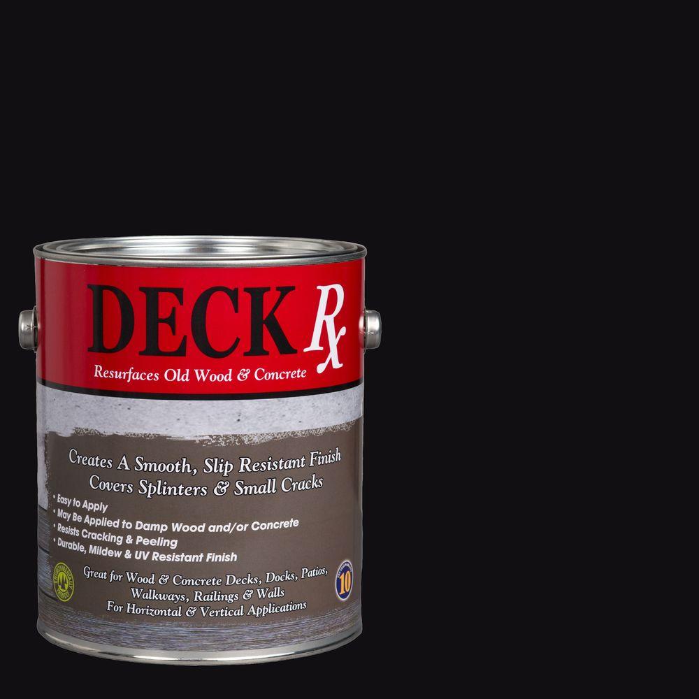 Deck Rx 1 gal. Black Wood and Concrete Exterior Resurfacer
